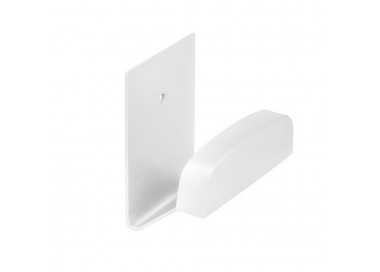 Colgador Percha Adhesivo Acero Inoxidable Color Blanco