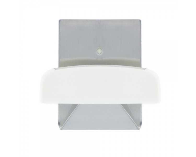 Colgador Percha Adhesivo Acero Inoxidable Color Metalizado / Blanco