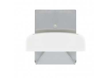 Colgador Percha Adhesivo Acero Inoxidable Color Metalizado / Blanco