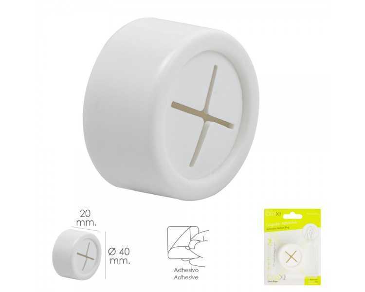 Colgador Adhesivo Cocina Blanco Ø 40 mm.