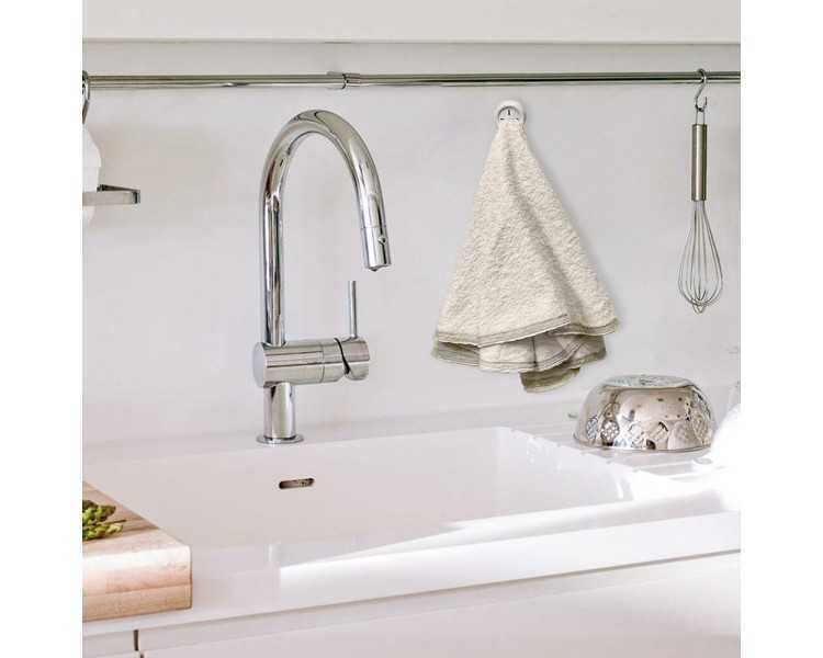 Colgador Adhesivo Cocina Blanco Ø 40 mm.