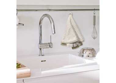 Colgador Adhesivo Cocina Blanco Ø 40 mm.