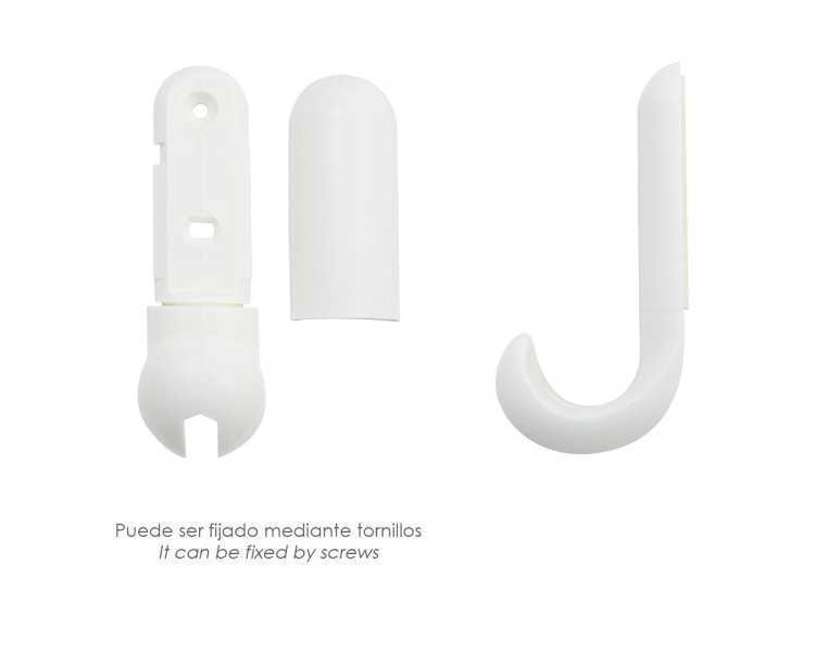 Colgador Adhesivo / Atornillable Blanco