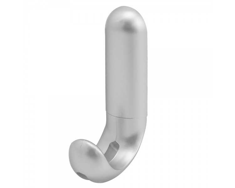 Colgador Adhesivo / Atornillable Plateado Mate