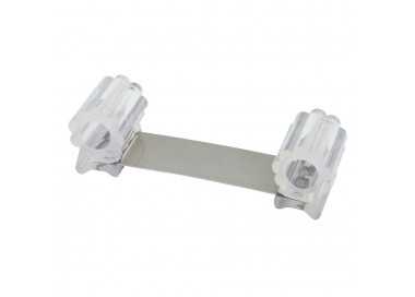Tope Sujeta Puerta Goma Transparente 13 cm.