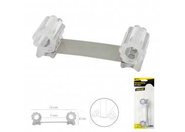 Tope Sujeta Puerta Goma Transparente 13 cm.