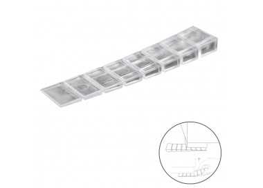 Cuñas Calza Muebles Ajustable / Recortable Transparente (Blister 9 Piezas)