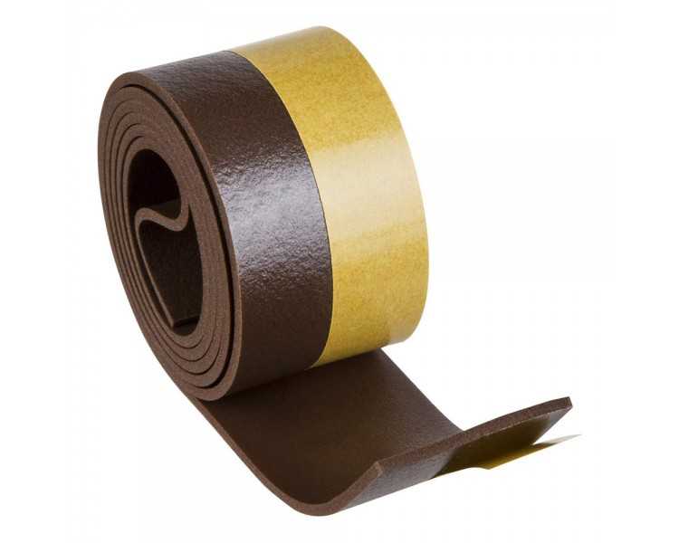 Burlete Umbral Autoadhesivo PVC Flexible Marron