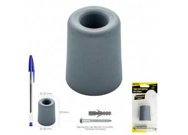 Tope Grande Para Puerta Amortiguacion Extrafuerte Ø 38 x 50 mm