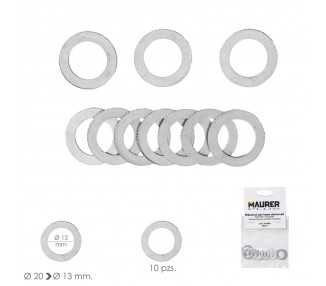 Adaptadores / Reductores Disco Corte Madera Ø 20 a Ø 13 mm. (Bolsa 10 piezas)