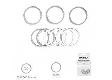 Adaptadores / Reductores Disco Corte Madera Ø 20 a Ø 16 mm. (Bolsa 10 piezas)