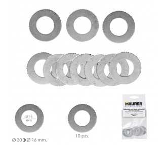 Adaptadores / Reductores Disco Corte Madera Ø 30 a Ø 16 mm. (Bolsa 10 piezas)