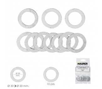 Adaptadores / Reductores Disco Corte Madera Ø 30 a Ø 20 mm. (Bolsa 10 piezas)