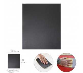 Lija Agua Grano 600 1 Pliego 28x22,9 cm.