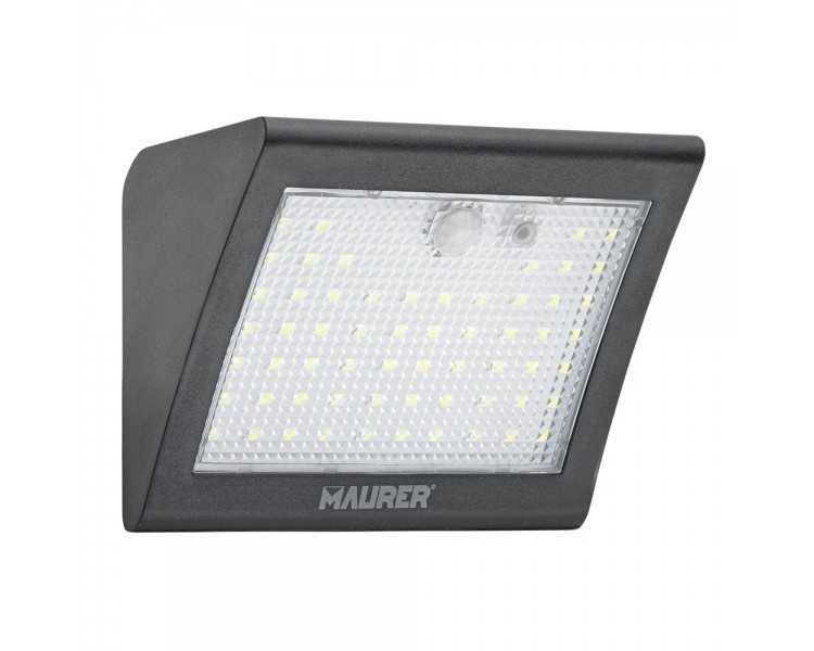 Aplique Solar Led 250 Lumenes Con Sensor De Movimiento y Crepuscular IP65