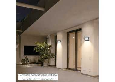 Aplique Solar Led 250 Lumenes Con Sensor De Movimiento y Crepuscular IP65