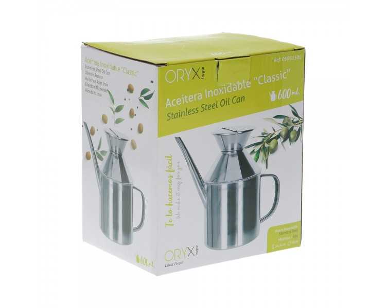 Aceitera  Acero Inoxidable Modelo "Classic" 625ml.