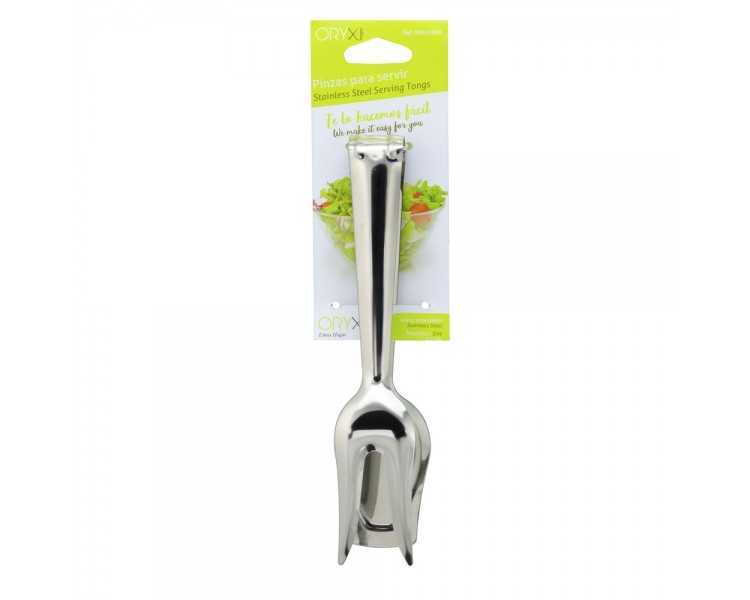 Pinzas Para Servir Acero Inoxidable  21 cm. Ideal para la cocina, servir ensaladas, servir carnes, pescados, etc.