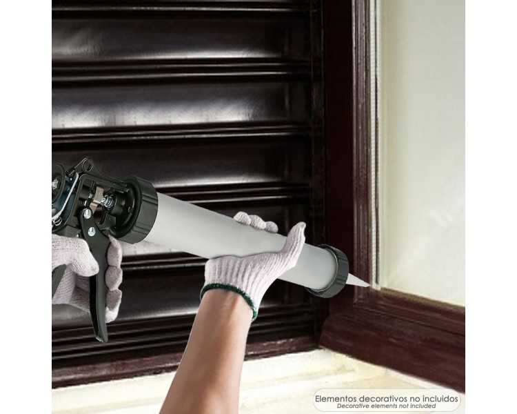 Pistola Aluminio / Acero Para Aplicar Mortero Capacidad 660 CC.
