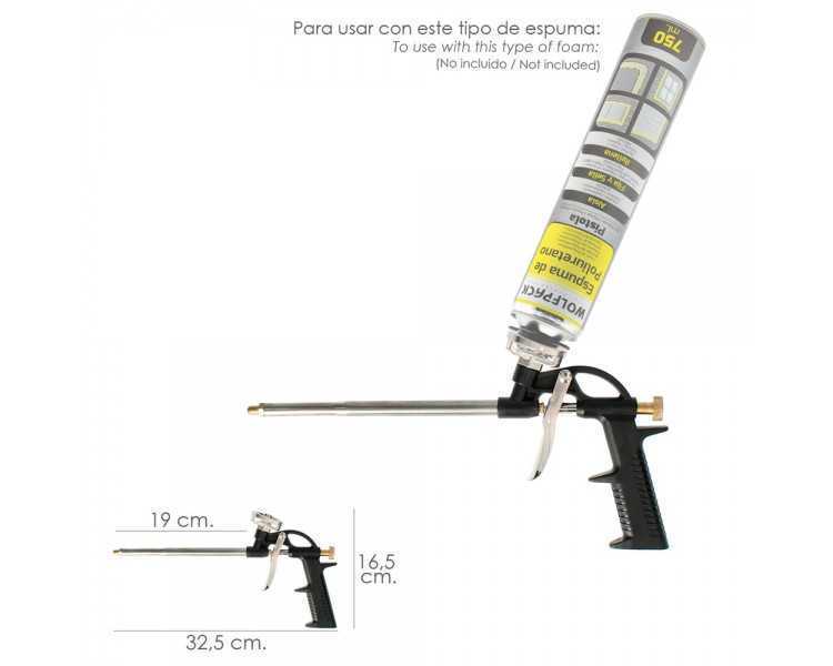 Pistola Aplicadora Espuma Poliuretano Regulable