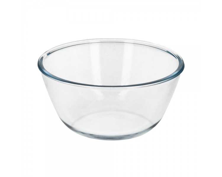 Bol De Cristal, Ideal Para Mezclas. 1.5 Litros. Libre BPA, Cristal De Borosilicato.Ensaladas, Postres, Cocina, Resposteria