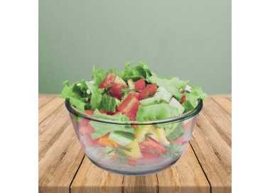 Bol De Cristal, Ideal Para Mezclas. 1.5 Litros. Libre BPA, Cristal De Borosilicato.Ensaladas, Postres, Cocina, Resposteria