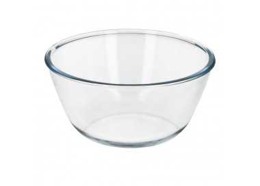 Bol De Cristal, Ideal Para Mezclas. 2.0 Litros. Libre BPA, Cristal De Borosilicato.Ensaladas, Postres, Cocina, Resposteria