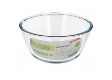 Bol De Cristal, Ideal Para Mezclas. 2.0 Litros. Libre BPA, Cristal De Borosilicato.Ensaladas, Postres, Cocina, Resposteria