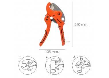 Tijeras Cortadora de Tubos Ø 42 mm.