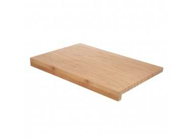 Tabla Cortar Cocina Fabricada En Madera De Bambu 100% Con Borde 46x30,5 cm.Tabla Cortar,Carne Pescado,Verduras,Frutas,Alimentos