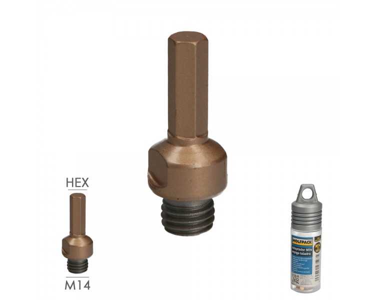 Adaptador M14 A Espiga Taladro, Adaptador Amoladora A Taladro