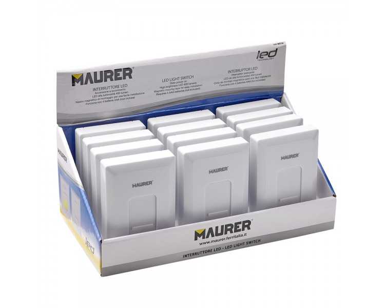 Linterna / Luces Led Para Pared / Armario Tipo Interruptor A pilas (4 AAAA)	400 Lumenes (Fijación Mediante Pegatina o Iman)