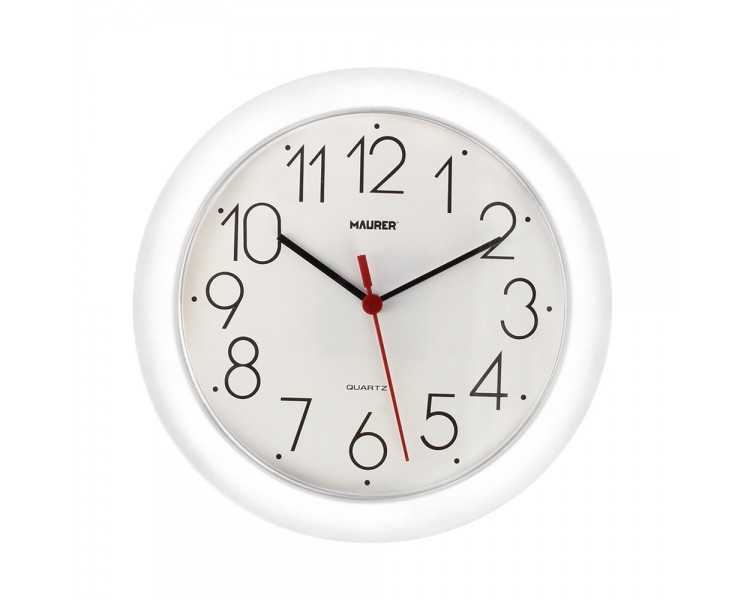 Reloj De Pared Ø 25 cm. Color Blanco