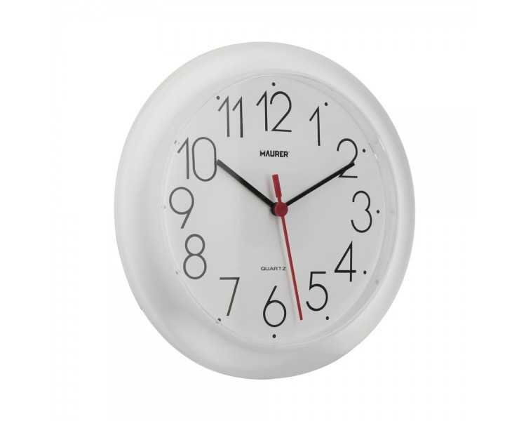 Reloj De Pared Ø 25 cm. Color Blanco