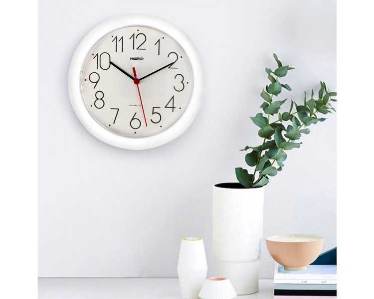 Reloj De Pared Ø 25 cm. Color Blanco