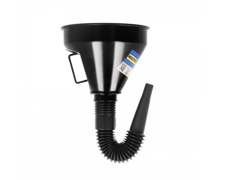 Embudo Boca Ancha Ø 145 mm.Con Prolongador Flexible y Filtro Metalico. Embudo gasoil, embudo gasolina, embudo combustible
