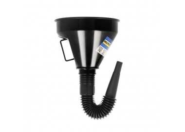 Embudo Boca Ancha Ø 145 mm.Con Prolongador Flexible y Filtro Metalico. Embudo gasoil, embudo gasolina, embudo combustible