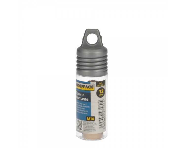 Corona Diamante Para Amoladora Ø 12 mm. Conexión Rosca M14. Corte Seco