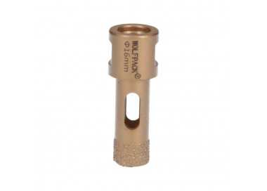 Corona Diamante Para Amoladora Ø 16 mm. Conexión Rosca M14. Corte Seco