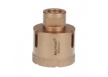 Corona Diamante Para Amoladora Ø 50 mm. Conexión Rosca M14. Corte Seco