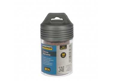Corona Diamante Para Amoladora Ø 50 mm. Conexión Rosca M14. Corte Seco