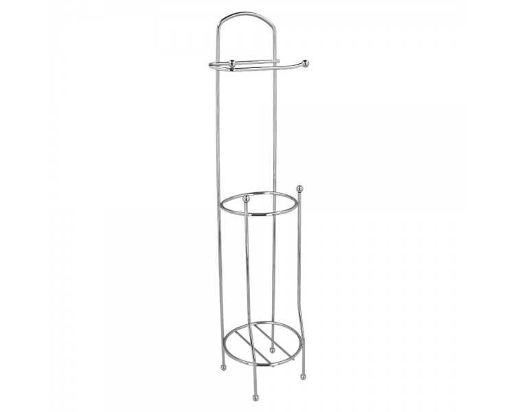 Portarrollos Papel Higienico Vertical Para Baño, Rollos De Reserva, Ø 15 x 65 cm.