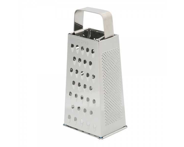 Rallador Acero Inoxidable, 4 Cortes Diferentes, Vertical.