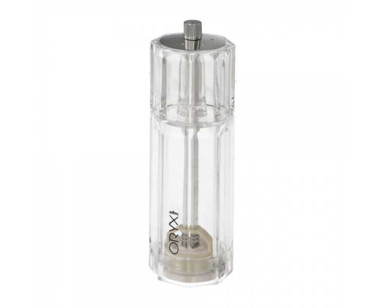 Salero / Molinillo Pimienta Acrílico 2 en 1 Salero Pimentero Ajustable Ø 4,5 x 16 cm
