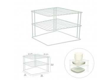 Estante Forma De Esquina Para Cocina, 90 Grados, 3 niveles