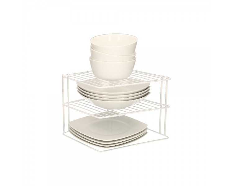 Estante Forma De Esquina Para Cocina, 90 Grados, 3 niveles