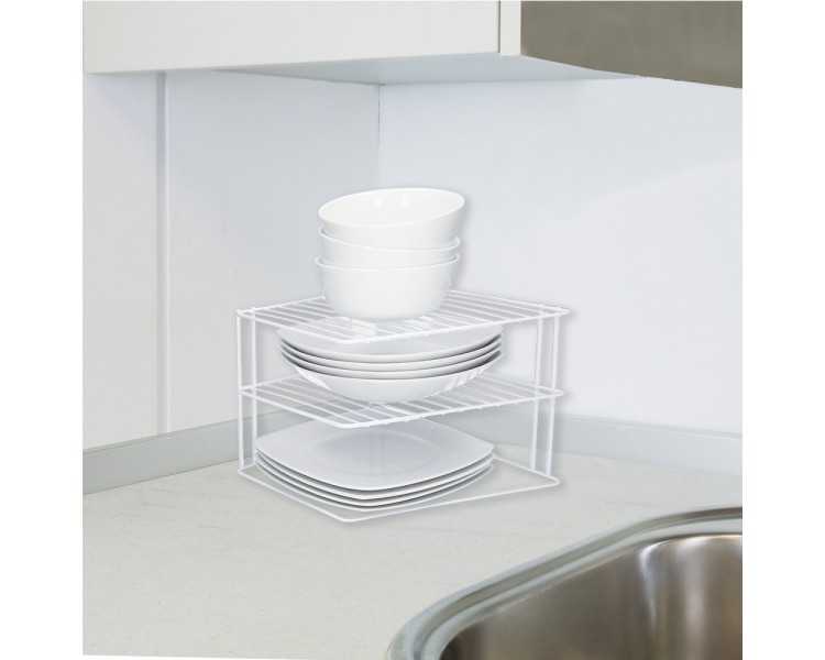 Estante Forma De Esquina Para Cocina, 90 Grados, 3 niveles