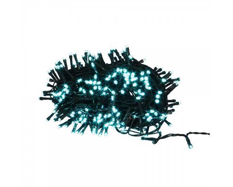 Guirnalda Luces Navidad 300 Leds Color Azul Hielo. Luz Navidad Interiores y Exteriores Ip44