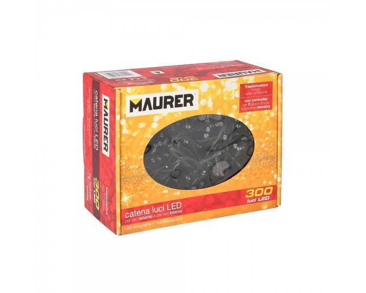 Guirnalda Luces Navidad 300 Leds Color Azul Hielo. Luz Navidad Interiores y Exteriores Ip44