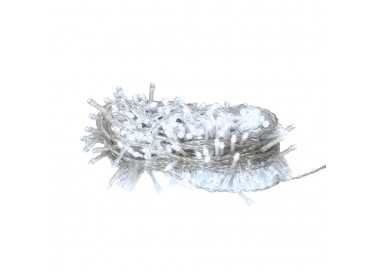 Guirnalda Luces Navidad 300 Leds Color Blanco Frio Luz Navidad Interiores y Exteriores Ip44. Cable Transparente.